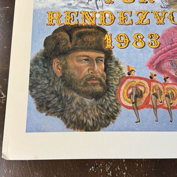 George Rodgers Fur Rendezvous Signed Poster Print 18.5x24 1983 Alaska Iditarod - Picture 5 of 7